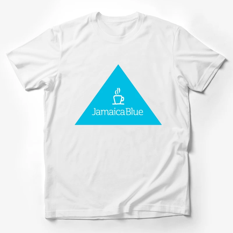 Jamaica Blue Coffee Brand Triangle Logo Male T-Shirt