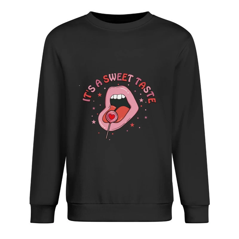 Süßer Geschmack mit einem Lollipop Herren Pullover Sweatshirt
