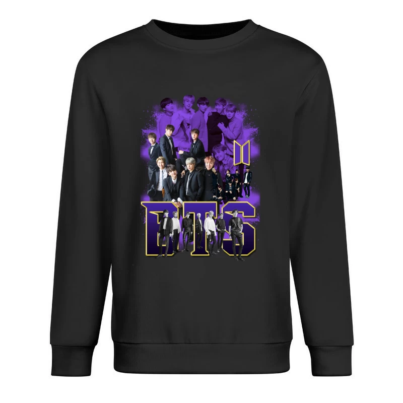 BTS Music Group Collage Male Pullover Sweatshirt