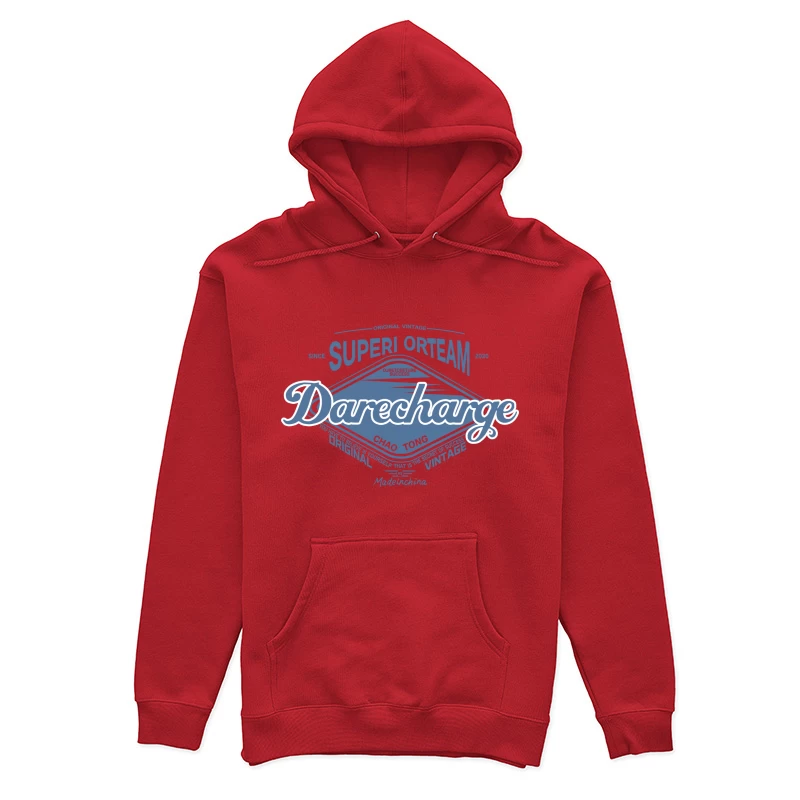 Vintage Superi Orteam Design Damen Pullover Hoodie