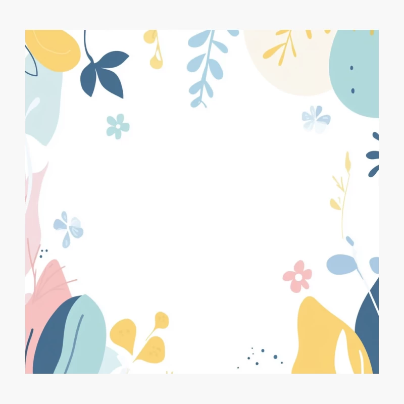 Soft Pastel Floral Abstract Background Throw Pillow