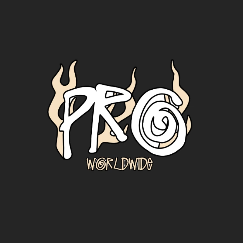 Logo Pro Worldwide avec Flammes Femme Sweat-shirt à enfiler