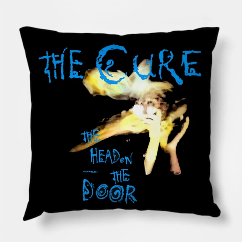 The Cure - Head on the Door Abstract Album Art Throw Pillow