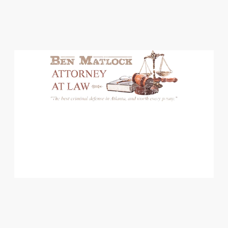 Matlock Attorney at Law, distressed Travel Mug