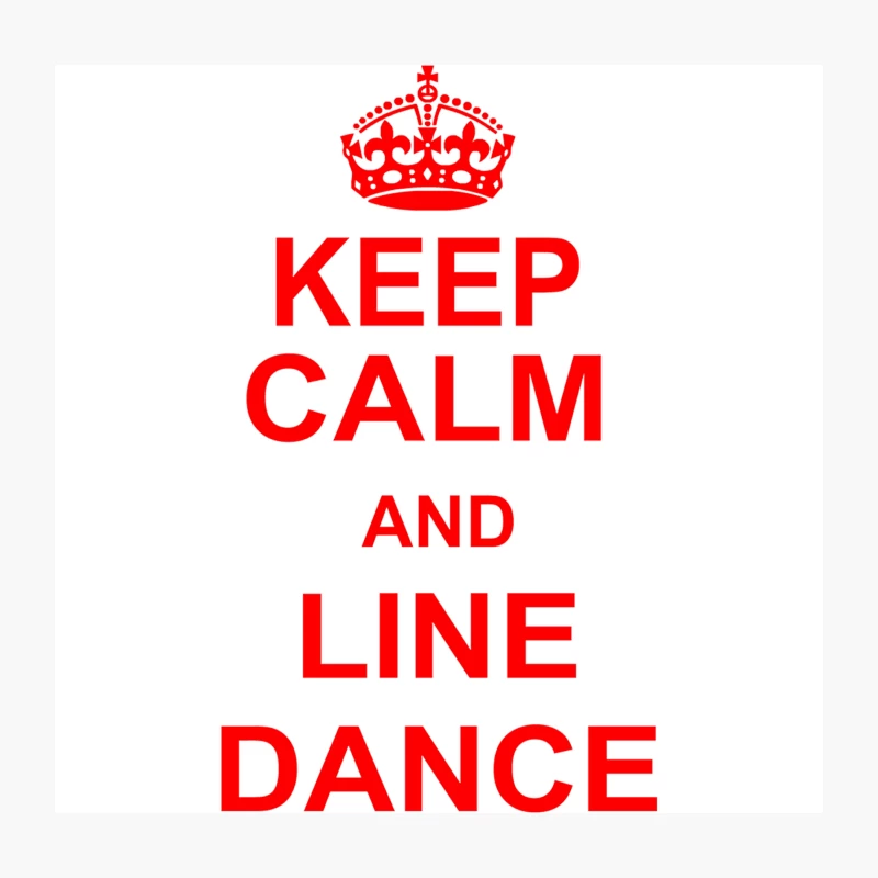Keep Calm And Line Dance Throw Pillow