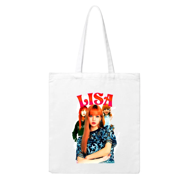 LISA: A K-Pop Icon in Fashion and Music Cotton Tote Bag
