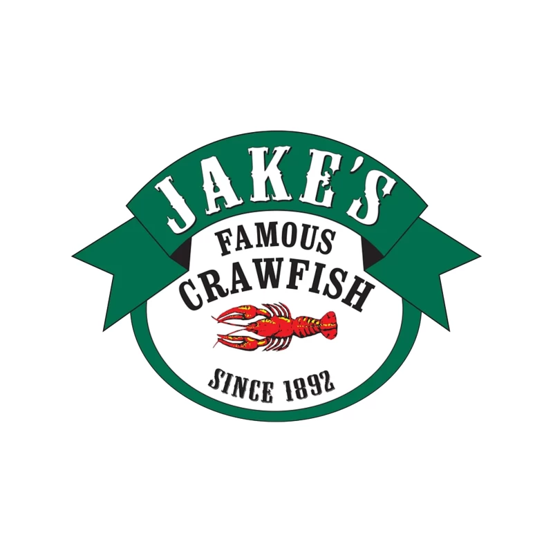 Jake's Famous Crawfish Restaurant - Historic Seafood Logo Since 1892 Tapestry