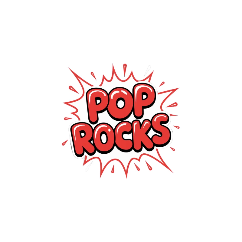 Retro Comic-Style Pop Rocks Candy Typography Explosion Tapestry