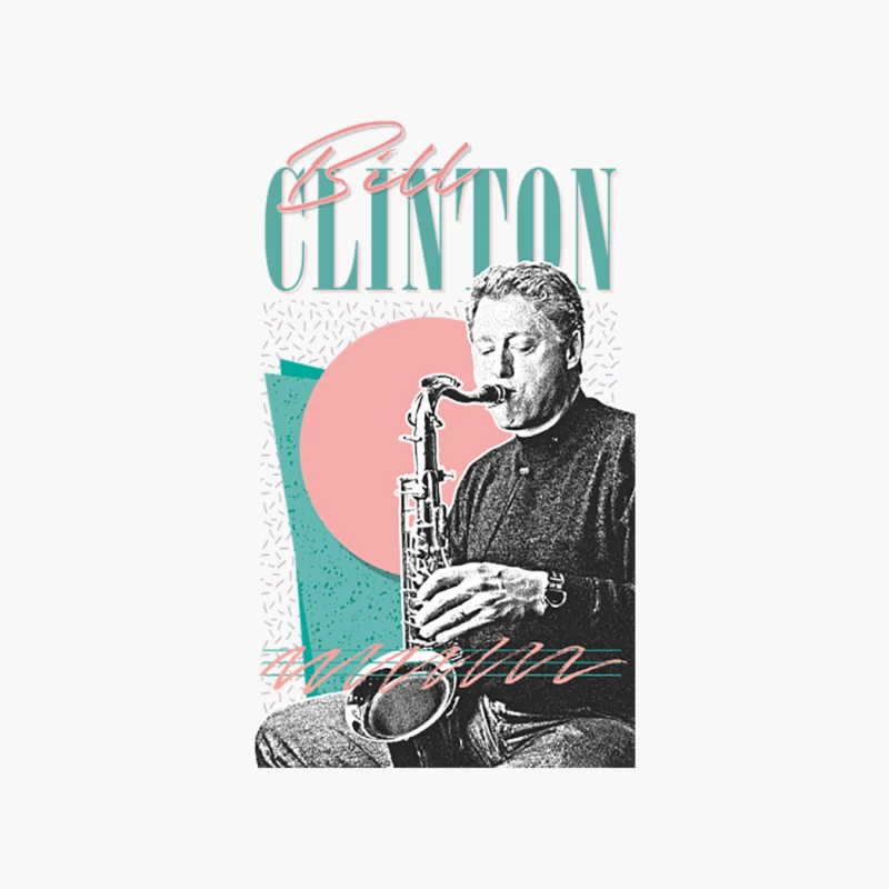 Bill Clinton  1990s Style Aesthetic Design Cotton Tote Bag