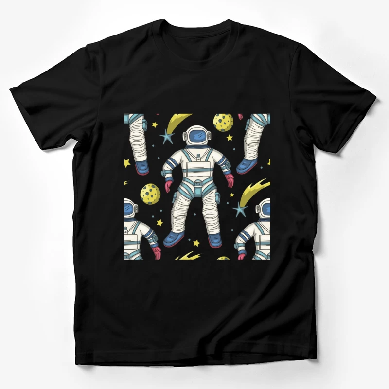 Astronautenmuster im Weltraum Herren T-Shirt