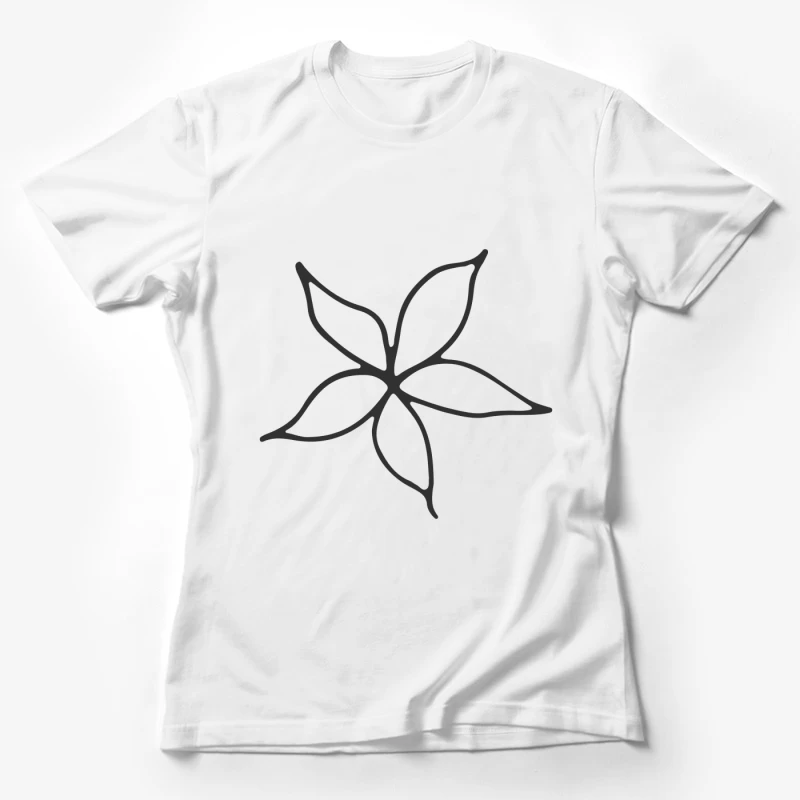 Illustration de fleur stylisée Femme T-Shirt