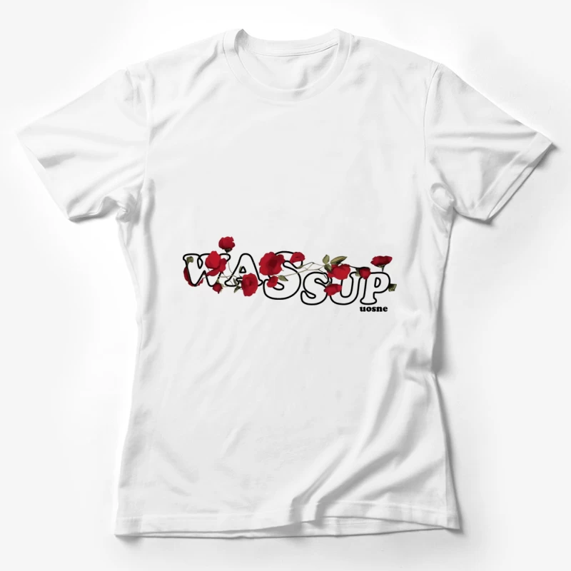Rote Rosen und Begrüßung Damen T-Shirt