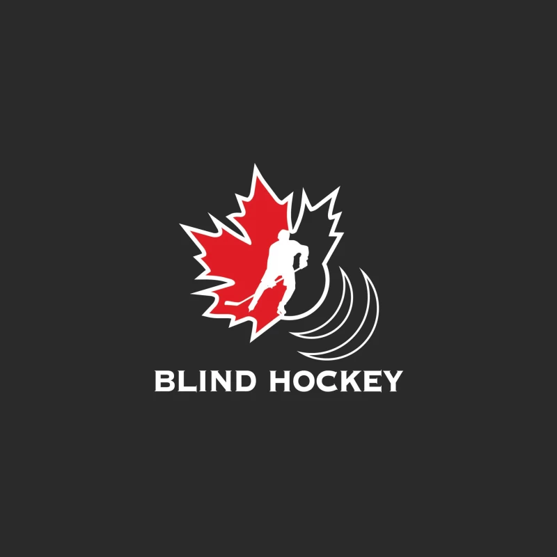 Canadian Blind Hockey Sports Logo Design Baseball Cap