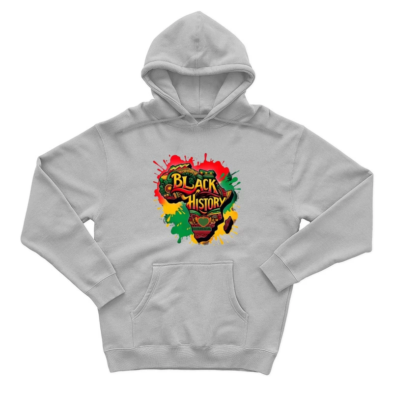 Black History Celebration Artwork Male Pullover Hoodie