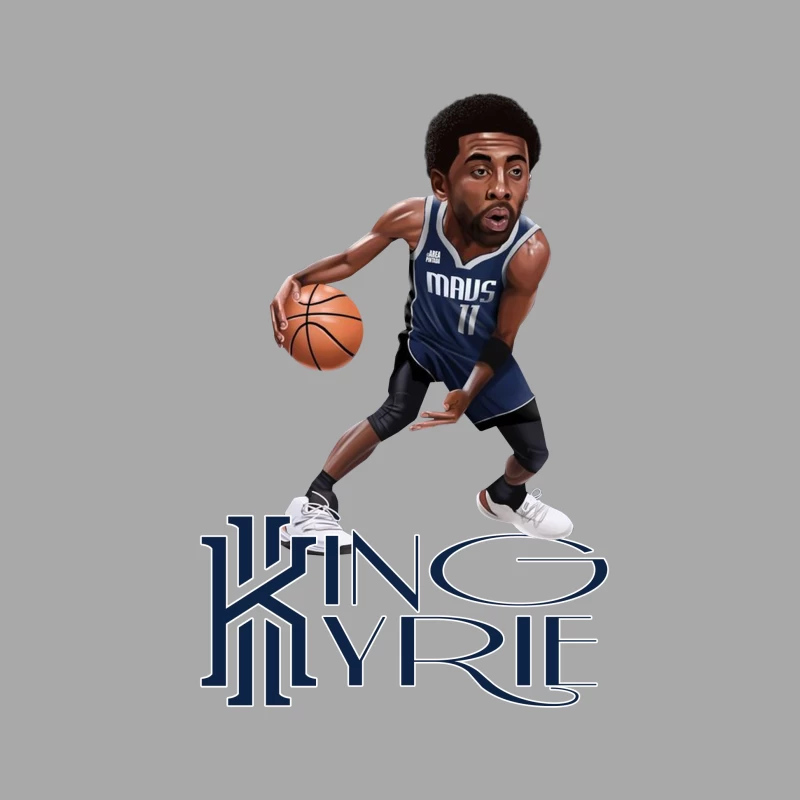 Dallas Mavericks - Kyrie Irving - KING KYRIE Male Pullover Hoodie