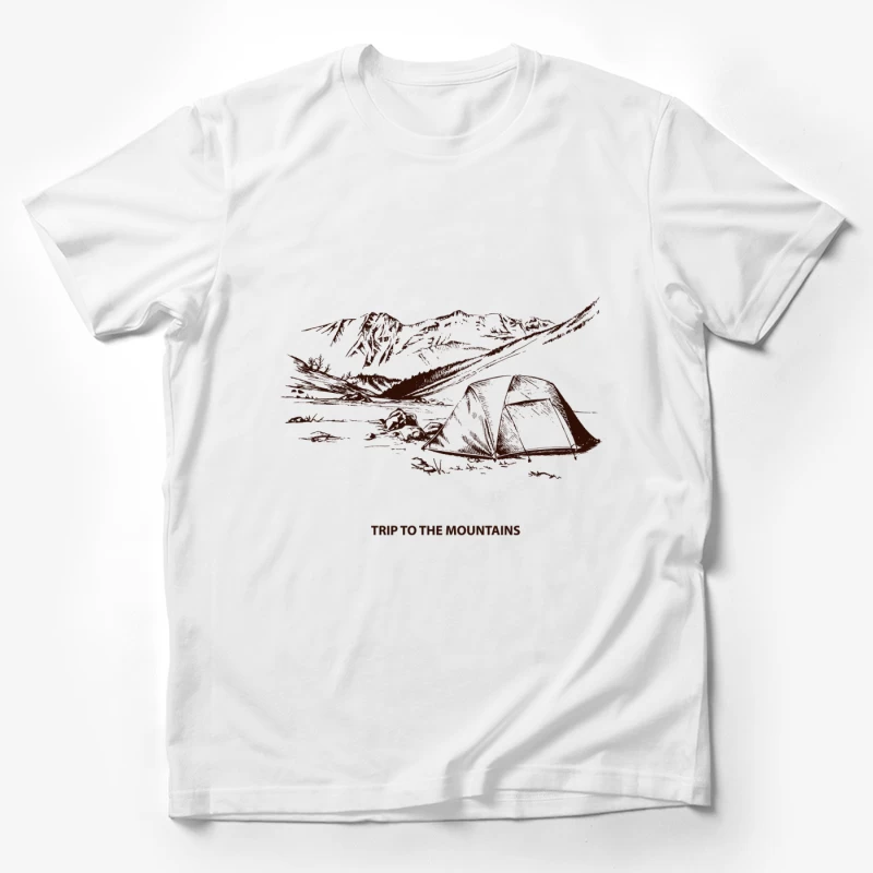 Camping in den Bergen Herren T-Shirt