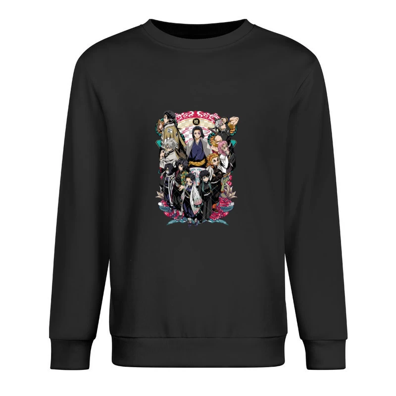 Gruppe von Charakteren aus Demon Slayer Herren Pullover Sweatshirt