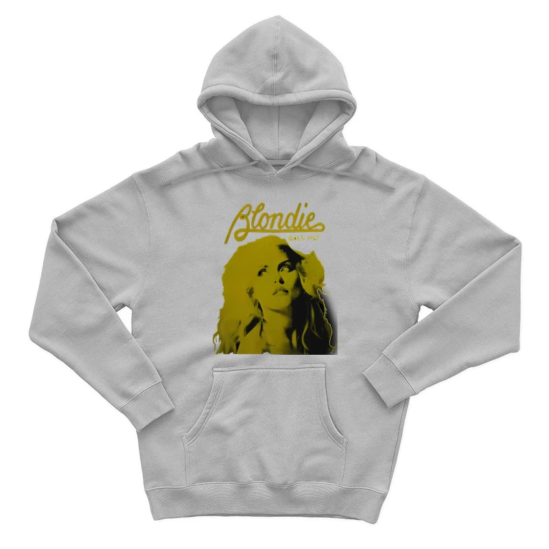 Vintage Blondie "Call Me" Album Cover in Yellow Monochrome Male Pullover Hoodie