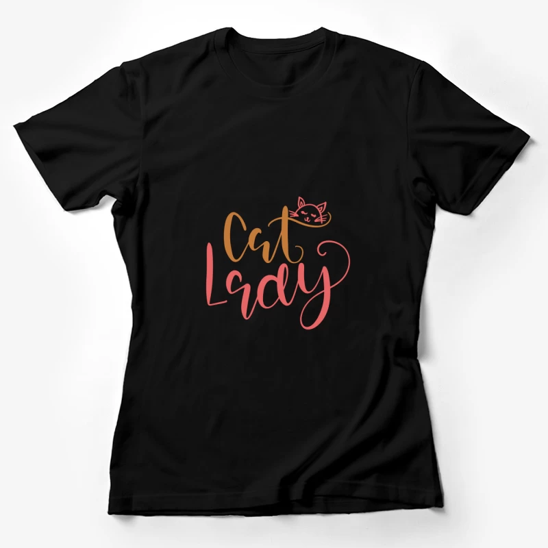 Design Femme Chat Coloré Femme T-Shirt