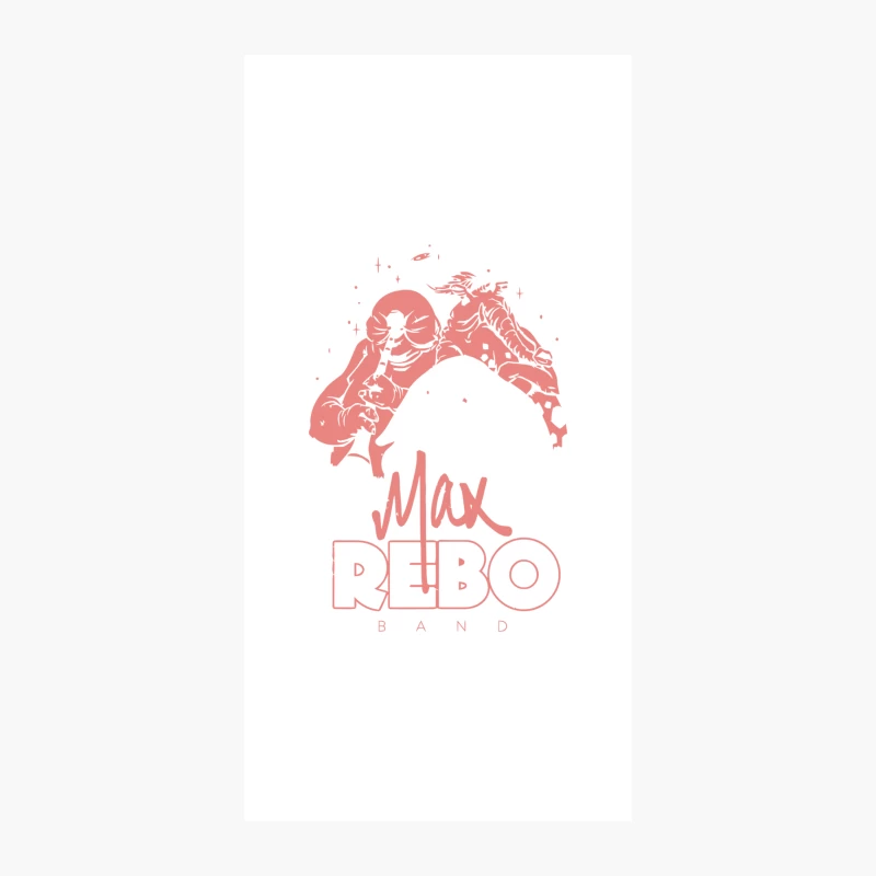 Monochrome Red Illustration: Max Rebo Band Logo iPhone Case