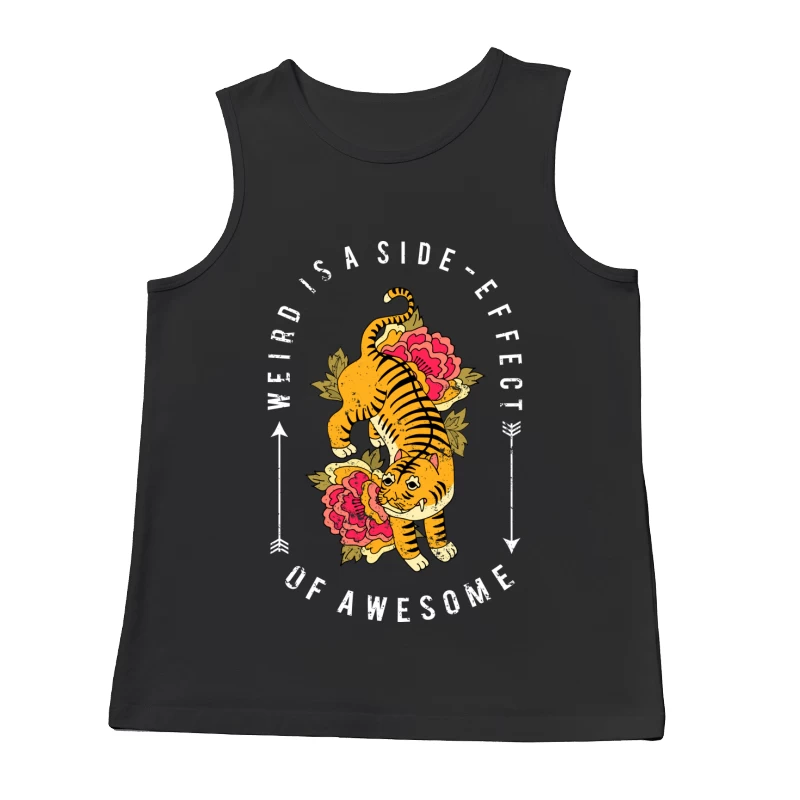 Einzigartiges Design mit Tiger und inspirierendem Zitat Herren Tanktops