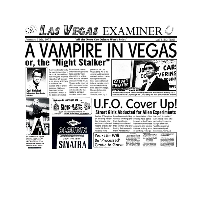 Kolchak the Night Stalker Headlines Tapestry