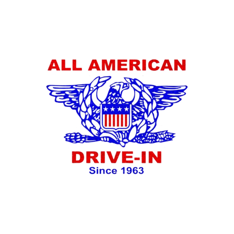 All american burger Drive In Throw Pillow