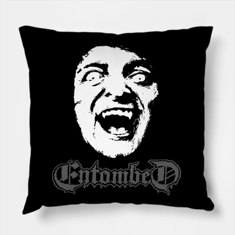 Entombed Throw Pillow