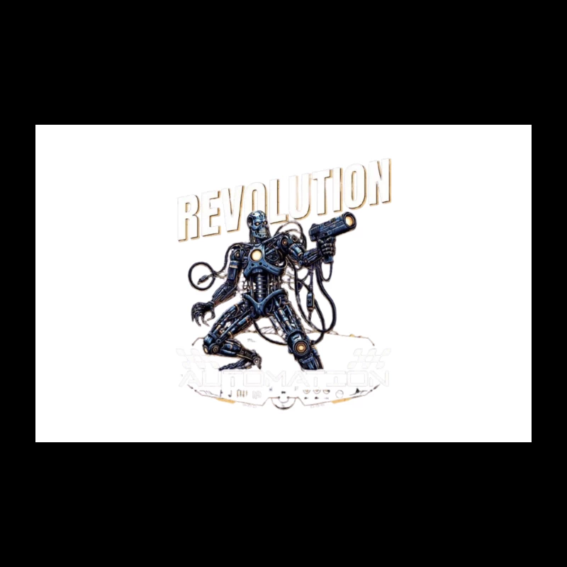 Combat Robot Revolution Sci-Fi Art Travel Mug