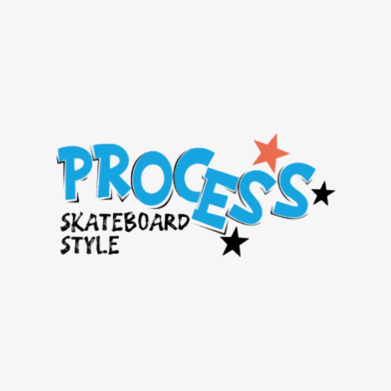 Process Skateboard Stil Design Herren Pullover Sweatshirt