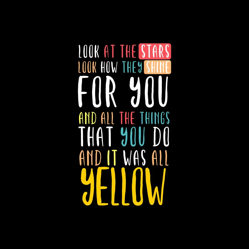 Coldplay Yellow Throw Pillow