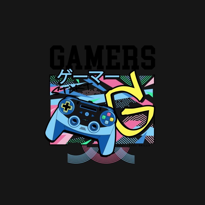 Retro Gamer Design mit Gamepad Herren T-Shirt