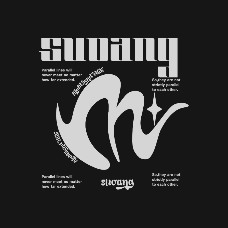 Abstrakte Typografie und Geometrie Herren T-Shirt
