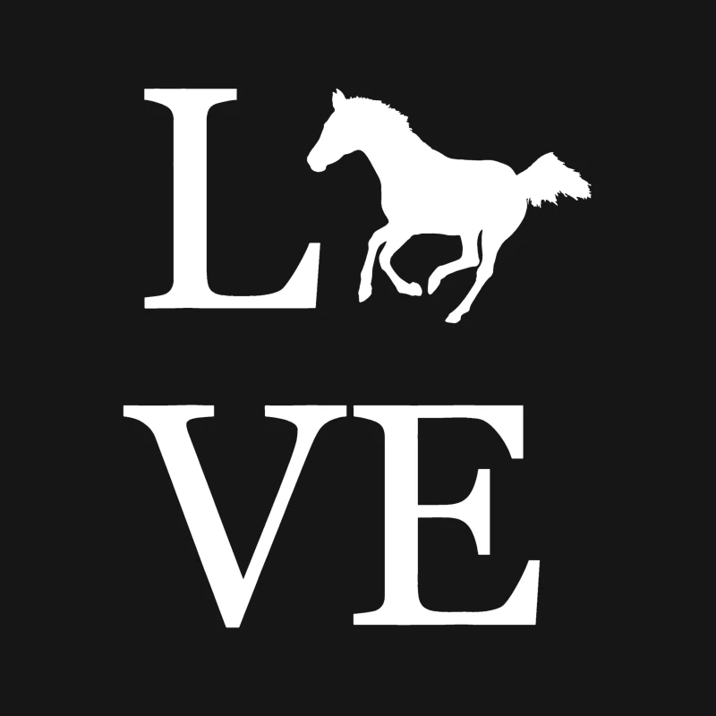 Motif de cheval et amour Femme T-Shirt