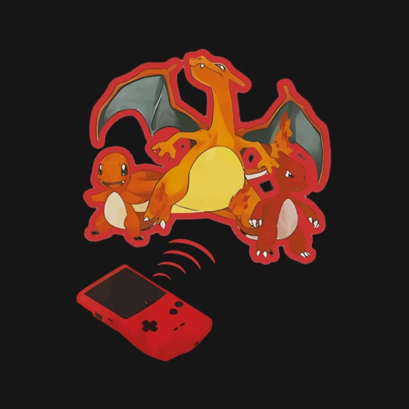 Charmander Entwicklung mit Pokédex Damen Langarm T-Shirt