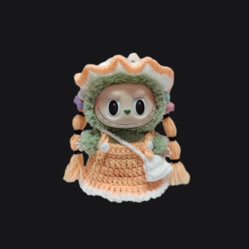 Häkelfigur mit Kostüm Herren Pullover Hoodie