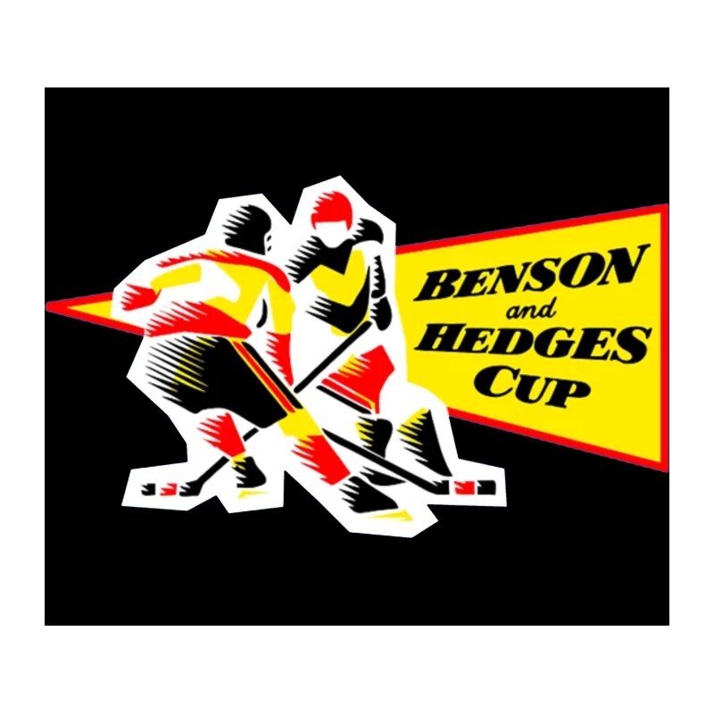Retro Ice Hockey Tournament Logo: Benson and Hedges Cup Tapestry