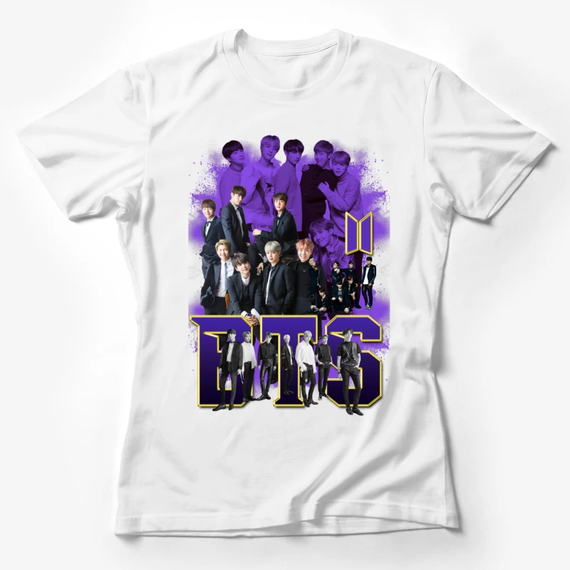 BTS Music Group Collage Female T-Shirt