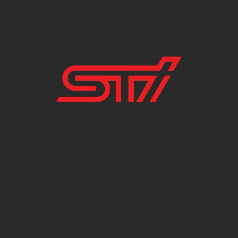 STI Red Automotive Racing Logo Baseball Cap