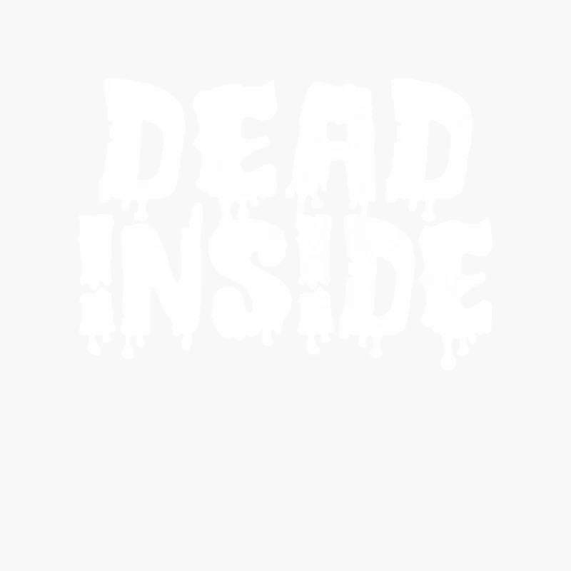Dead Inside  Humorous Typography Design Cotton Tote Bag
