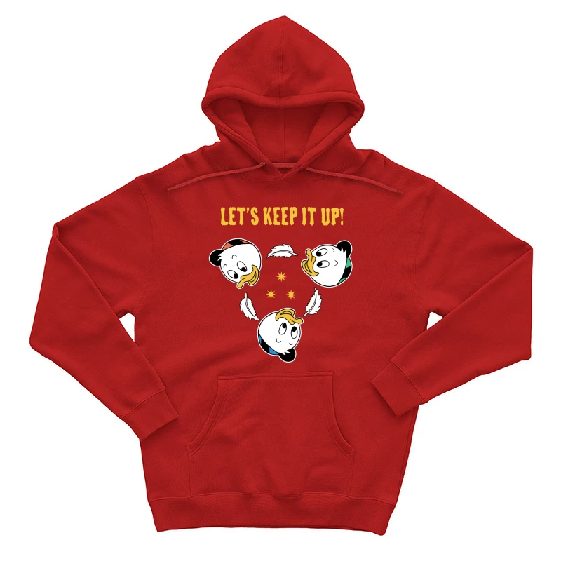 Motivationsdesign mit Zeichentrickfiguren Herren Pullover Hoodie