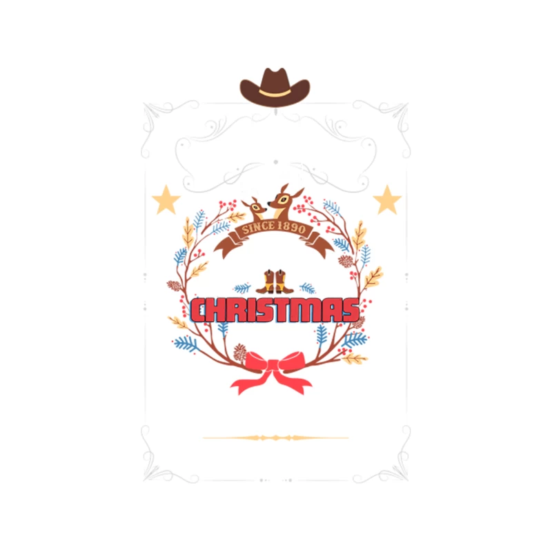 Cowboys Christmas Ball Tapestry