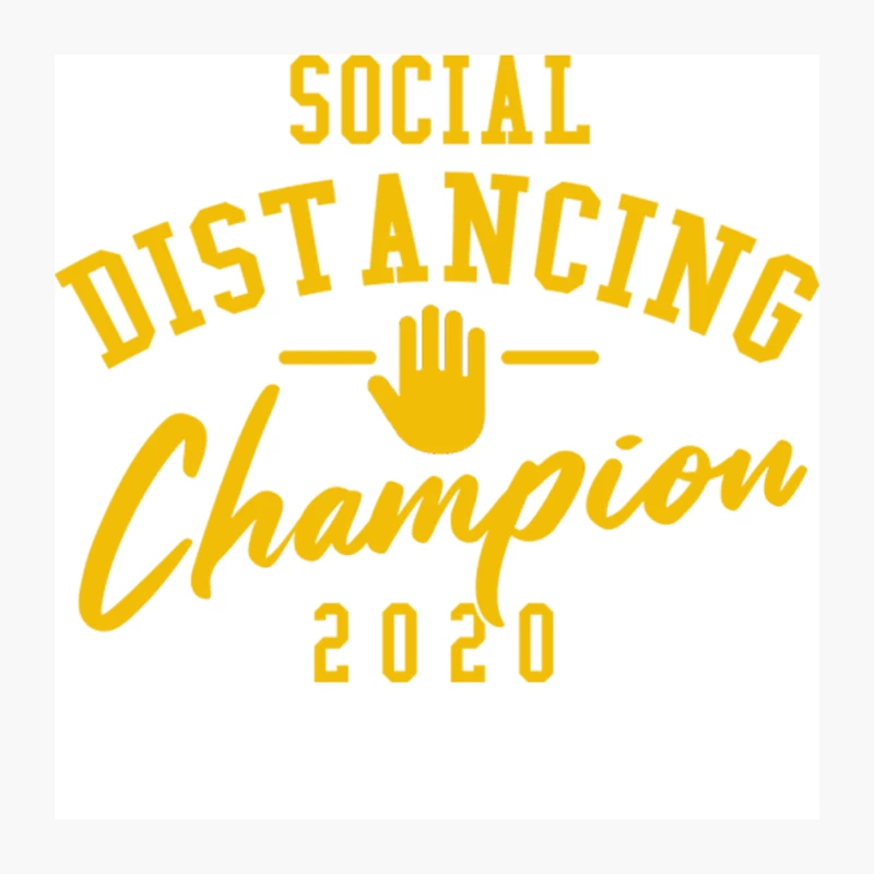 Social Distancing Champion 2020 Pin