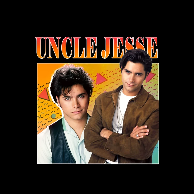 Retro TV Poster of Uncle Jesse from Full House 90s Series Tapestry