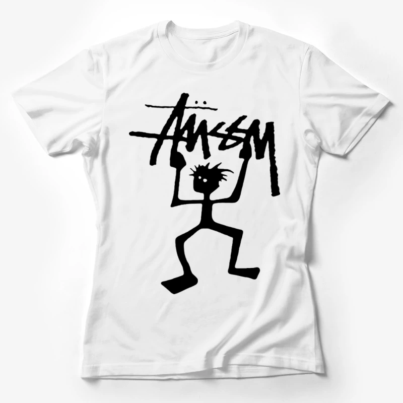 Graffiti-Kunst mit Strichfigur Damen T-Shirt