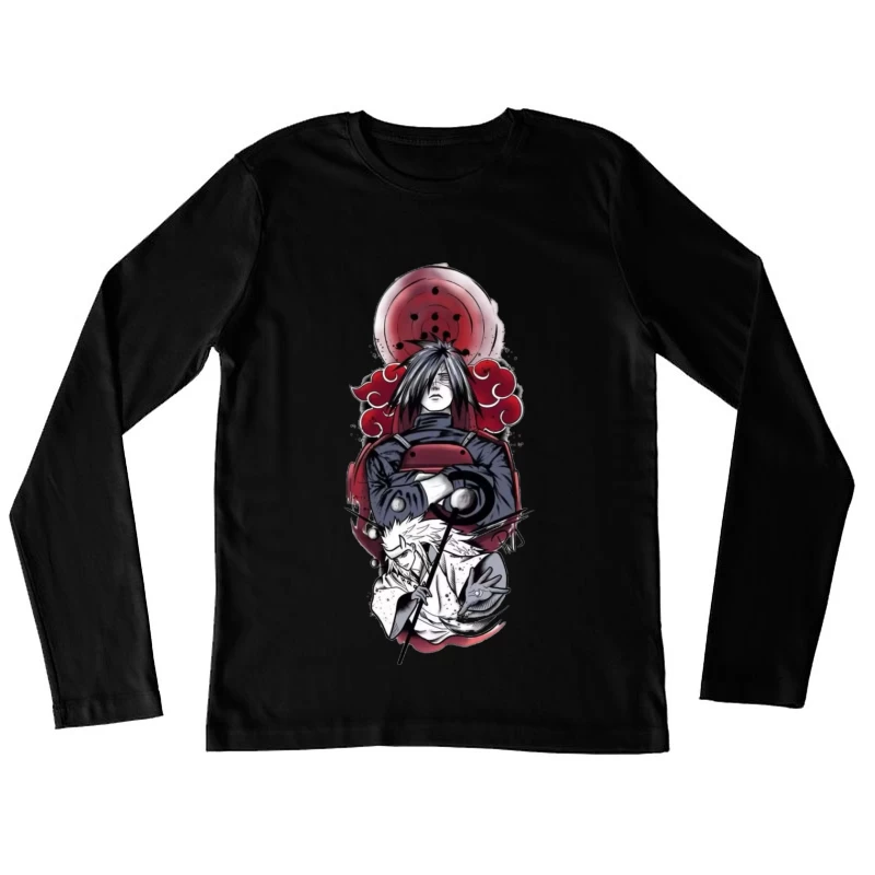 Ninja-Kunst mit Sharingan Damen Langarm T-Shirt