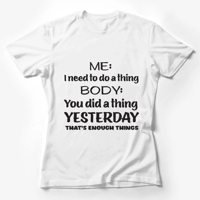 Conversation humoristique sur la procrastination Femme T-Shirt