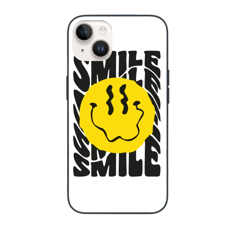 Trippy Smile – Psychedelic Vibes iPhone Case