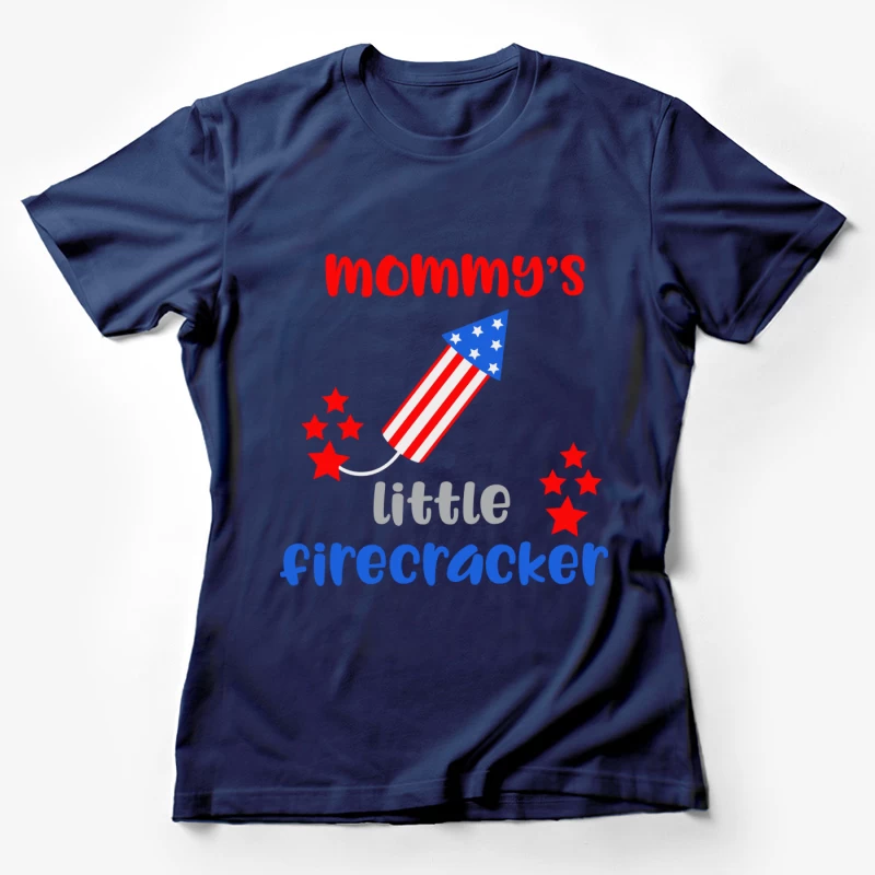 Dessin de fusée patriotique pour bébé Femme T-Shirt