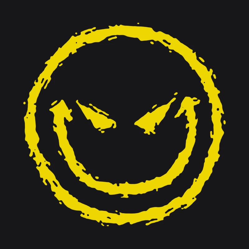 Böser Smiley-Gesicht Herren Pullover Hoodie